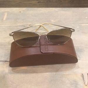 Oliver Peoples Aviator Sunglasses
